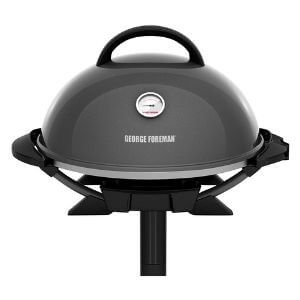 George Foreman Indoor, Outdoor Gun Metal Electric Grill