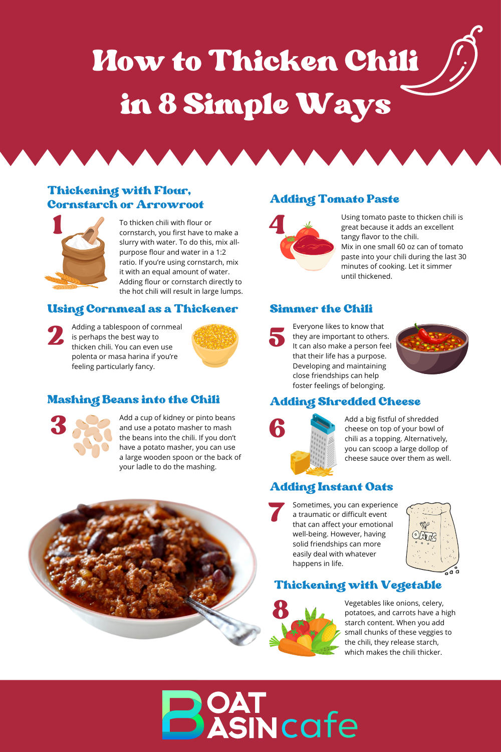 How to Thicken Chili: Simple Methods and Tips for Thick and Hearty Chili 3 How to Thicken Chili in 8 Simple and Effective Ways