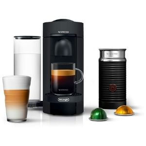 Nespresso VertuoPlus Coffee and Espresso Maker Bundle with Aeroccino Milk Frother