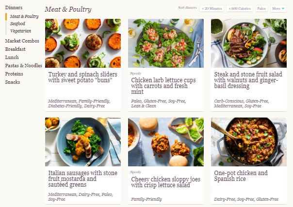 Sun Basket Review: Is It Worth A Try? 3 sun basket menu