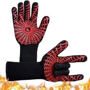 YUXIER Oven Gloves, Hot BBQ Grill Gloves