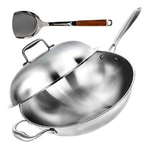 Scratch-Resistant Wok Pan