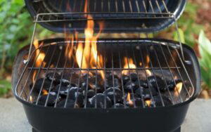grilling with charcoal