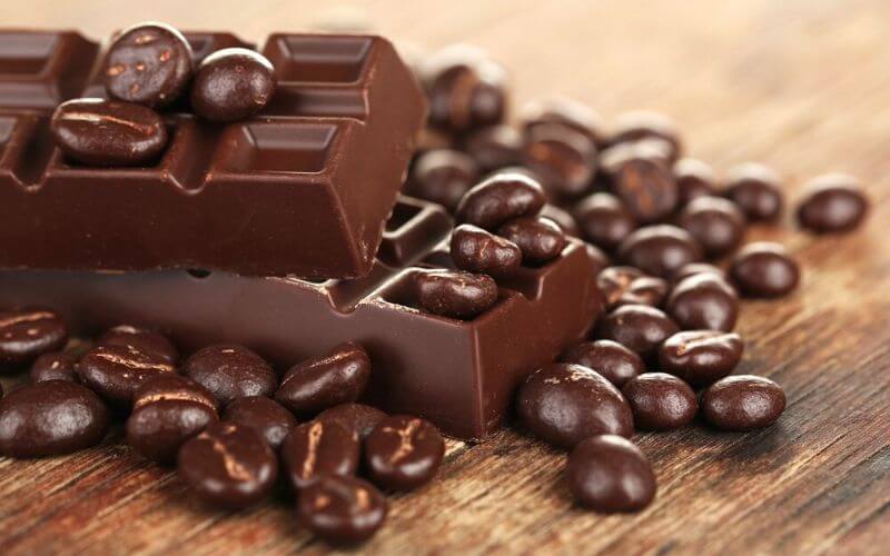 caffeine in chocolate covered coffee beans