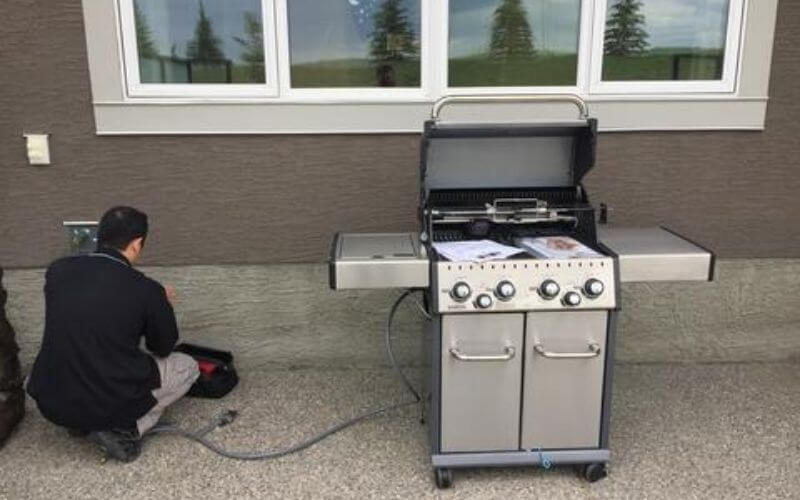 natural gas grill installation