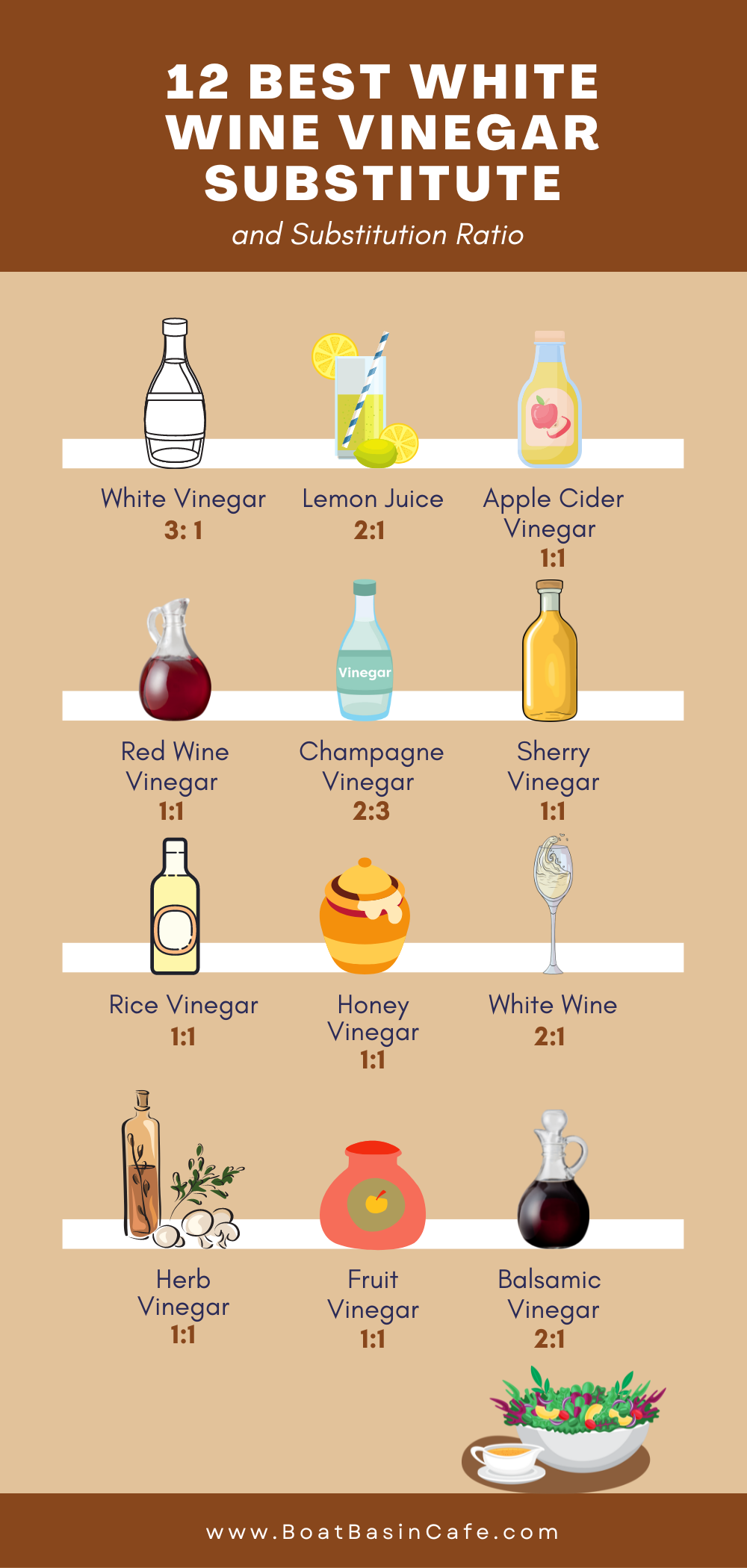 Top 12 Effective White Wine Vinegar Substitutes in Your Kitchen 3 substitute white wine vinegar