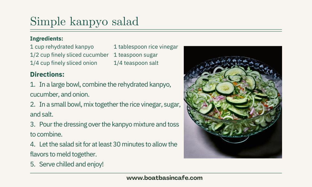Kanpyo 101: A Beginner's Guide to Working with Dried Gourd Strips 8 Simple kanpyo salad