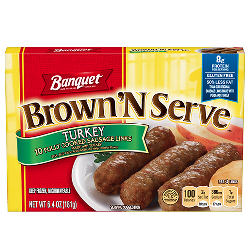 The Perfect Breakfast Delight: Banquet Brown 'N Serve Turkey Sausage Links 1 banquet brown n serve turkey sausage links