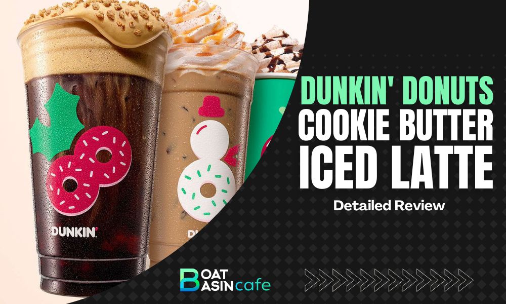 Detailed Review: Tasting Dunkin's Cookie Butter Iced Latte 2 cookie butter iced latte dunkin