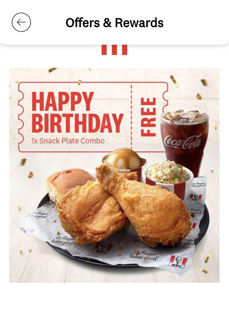 Make Your Birthday More Exciting with Free Treats from KFC 3 Make Your Birthday More Exciting with Free Treats from KFC 1