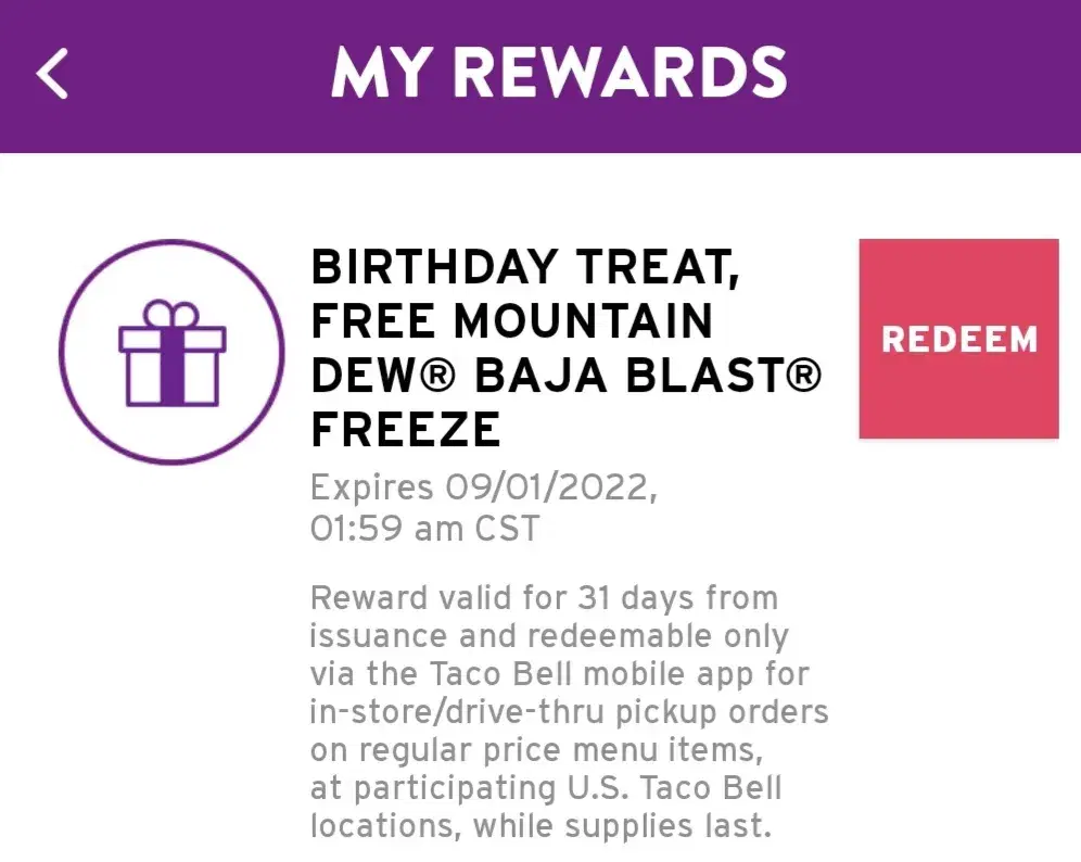 Get Fiesta Ready with Taco Bell's Birthday Rewards Program 3 Get Fiesta Ready with Taco Bell's Birthday Rewards Program 1